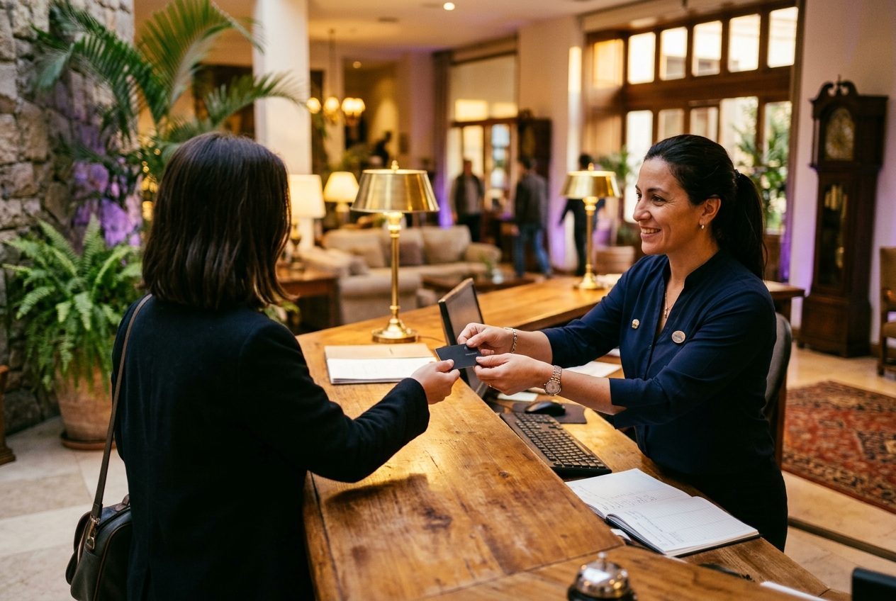 Recepcionista de Hotel y Alojamientos Turísticos