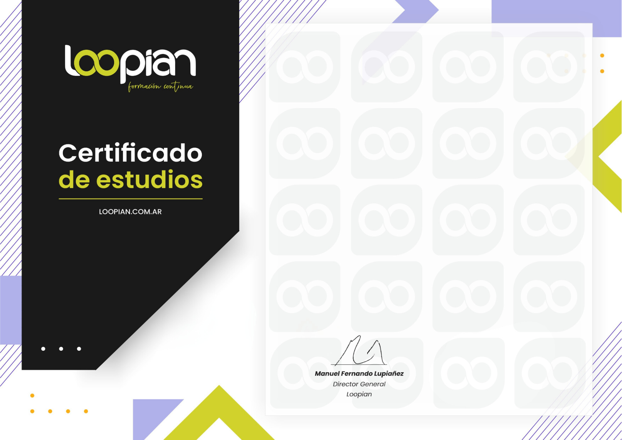 Certificado Loopian 2026